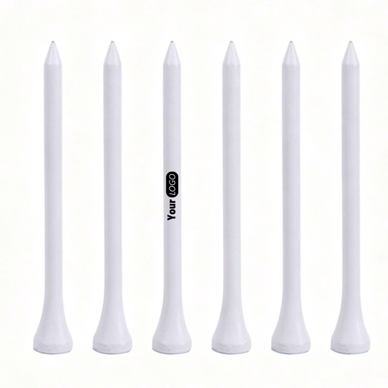 Solid Color White Golf Ball Pegs