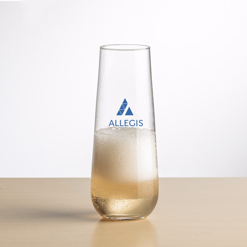 Cannes Stemless Flute - Imprinted