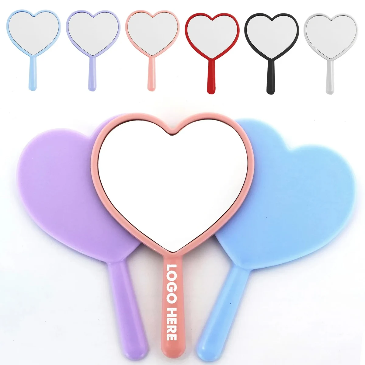 Heart-Shaped Handheld Mirror 1