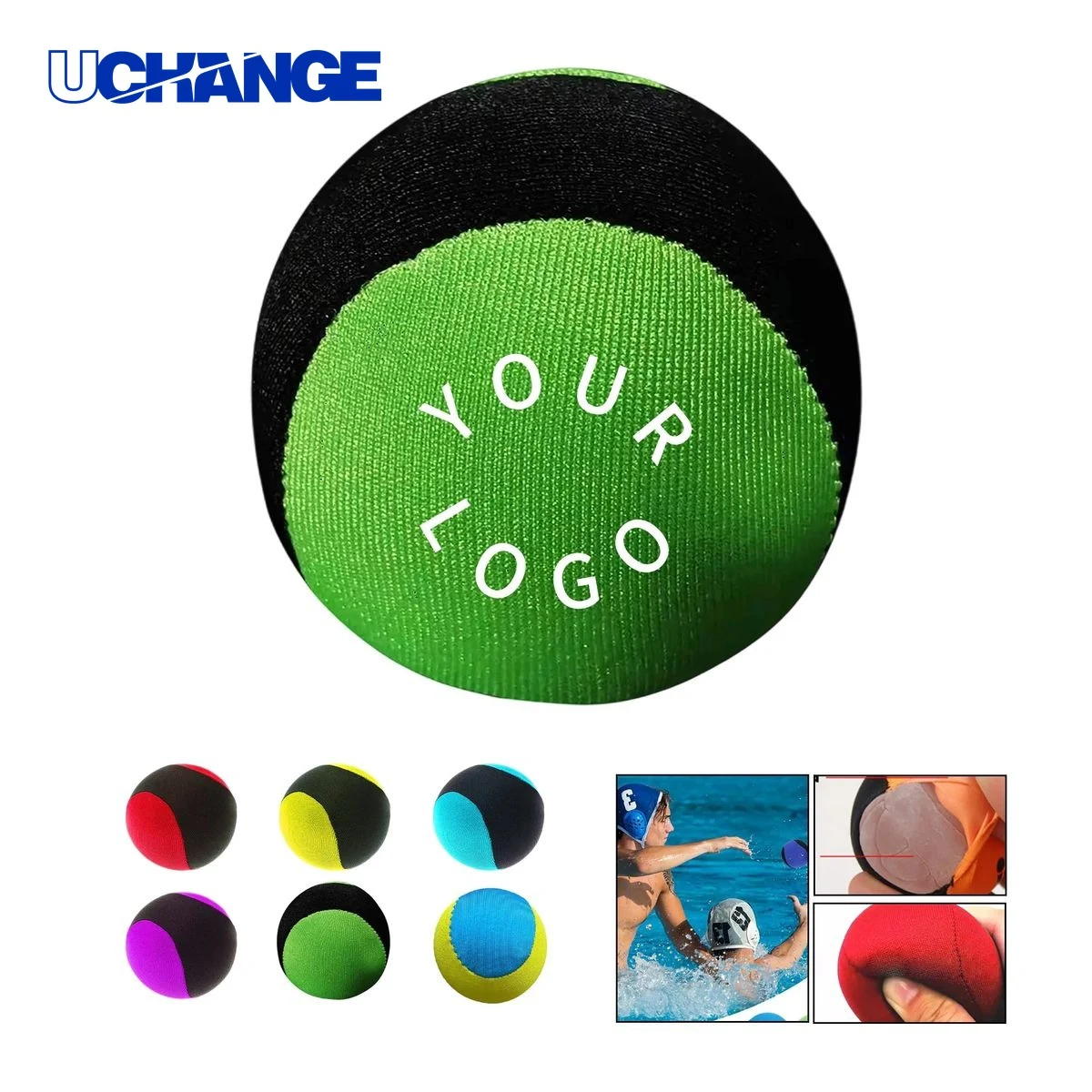 TPR Gel Water Bouncing Cloth Beach Ball Water Toy 1