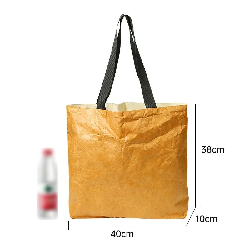 DuPont paper Bag Reusable Foldable Anti-Tear Handbag 1