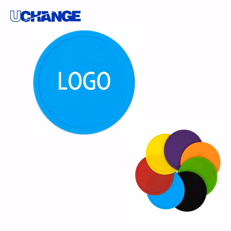 Full Color Round Silicone Coaster Mat