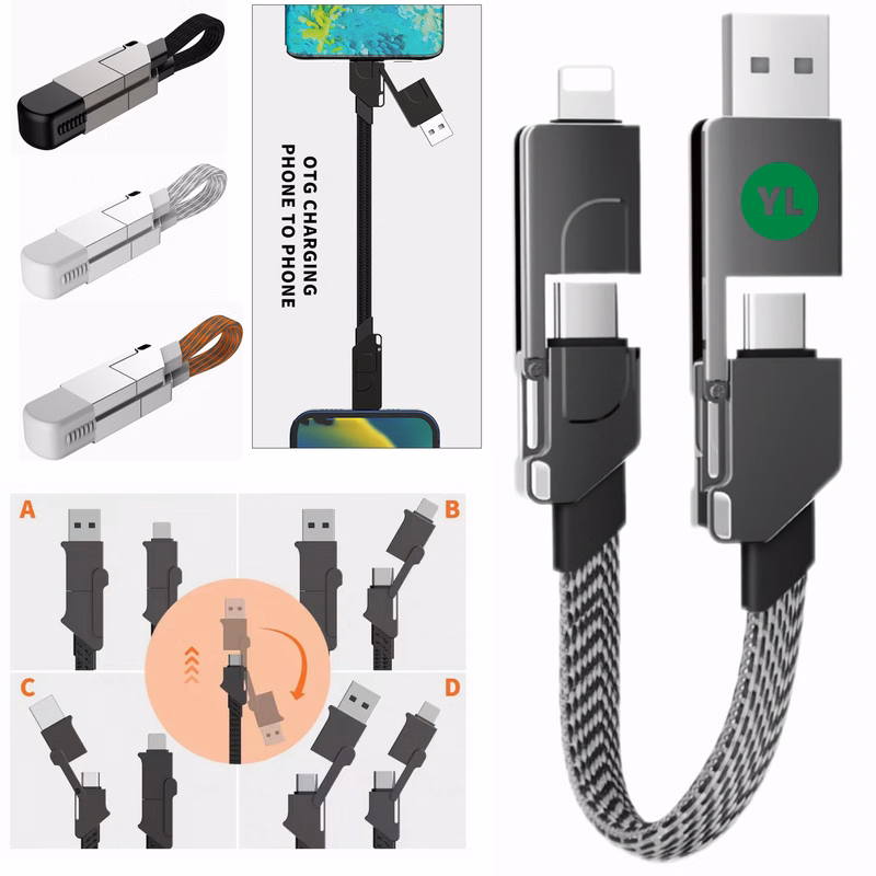 60W Multi-Functional 6-in-1 Charging Cable