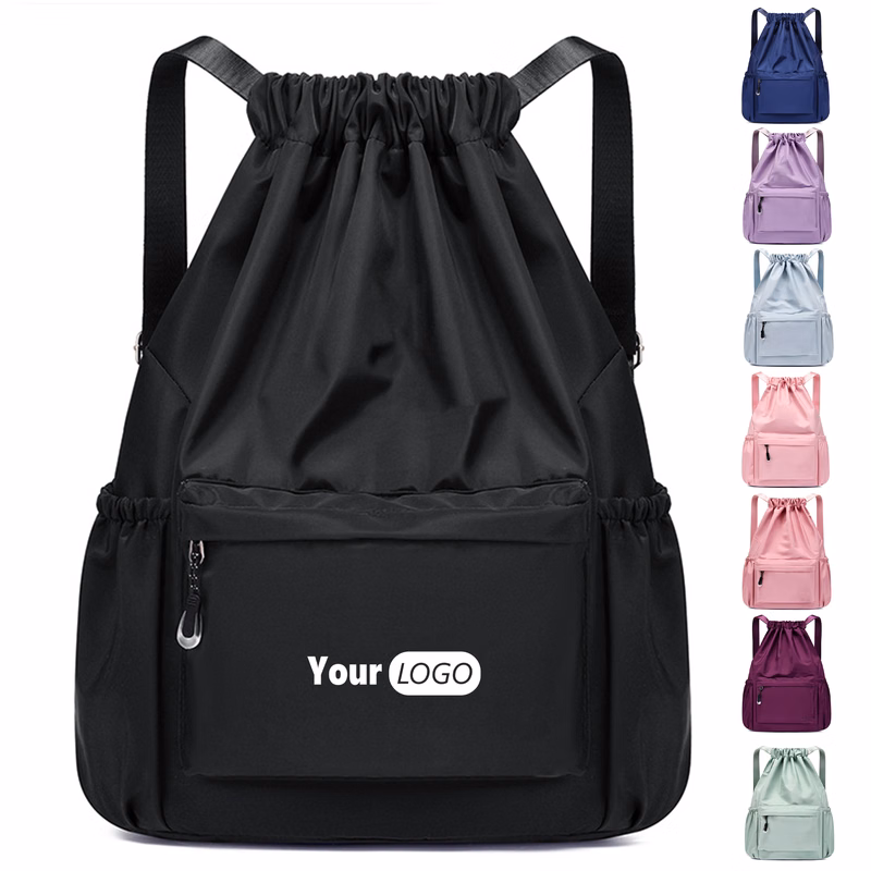 Polyester Waterproof Drawstring Backpack