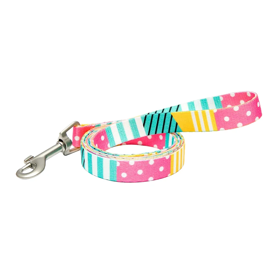 Sublimated Pet Leash with Snap Carabiner and Loop Handle 1
