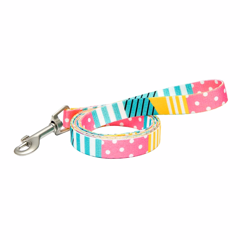 Sublimated Pet Leash with Snap Carabiner and Loop Handle