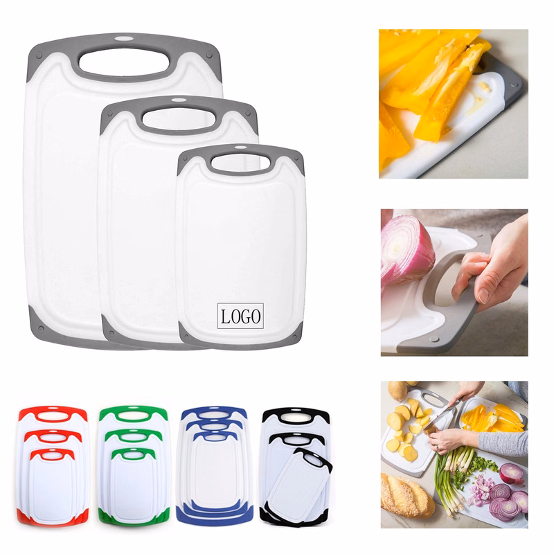 Set of 3 Plastic Cooking Cutting Board
