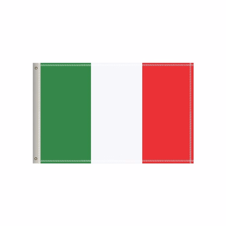 National Flag, Italy, Double-Sided - 36"W x 24"H