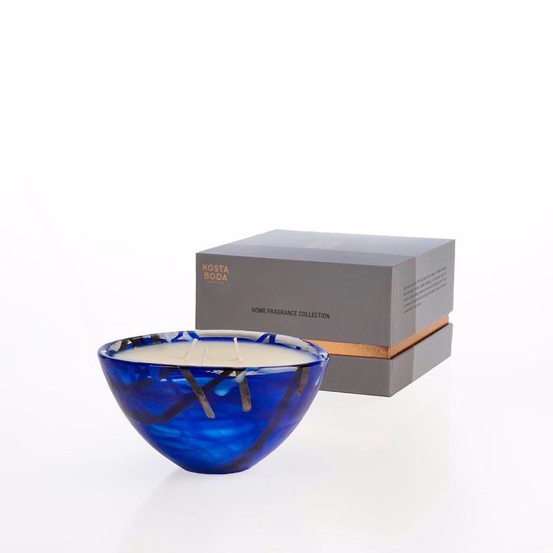 CONTRAST CANDLE BLUE