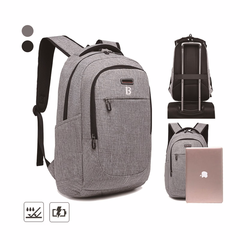 Waterproof Travel Laptop Backpack w/ Luggage Strap