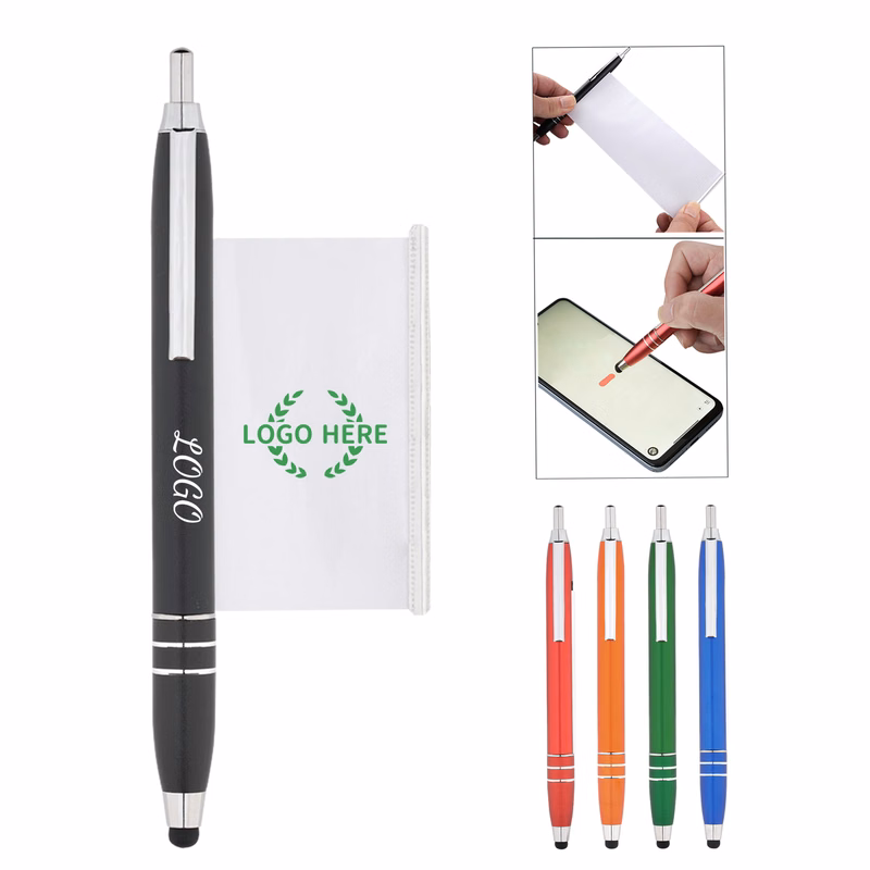 Metal Ballpoint Pen With Custom Printed Pull Out Banner