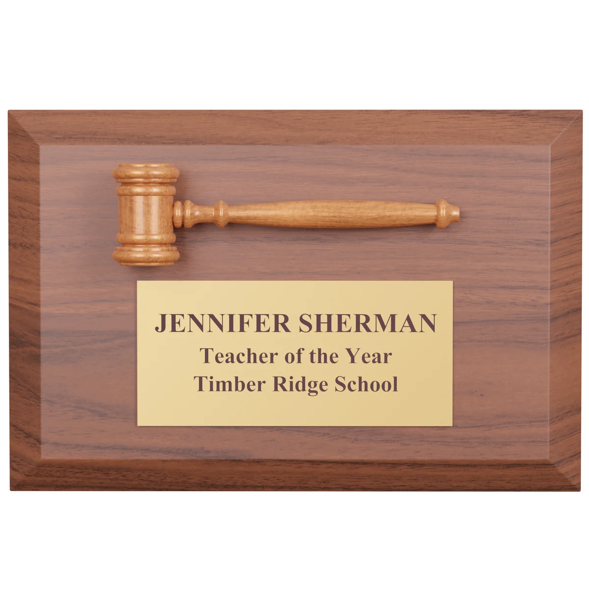4" x 6" Gavel Plaque 1