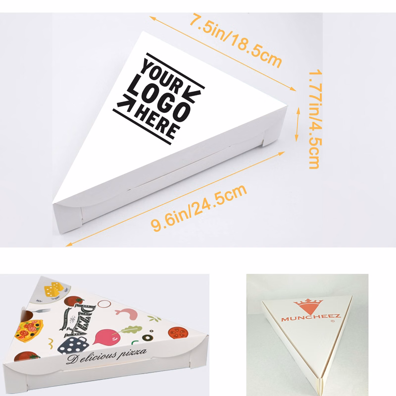 Triangle Pizza Box with Inner Pads