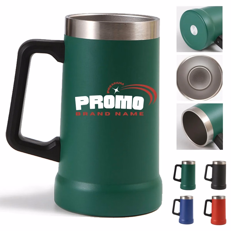 24oz. Vacuum Insulation Protable Cold Tumbler W/ Handle
