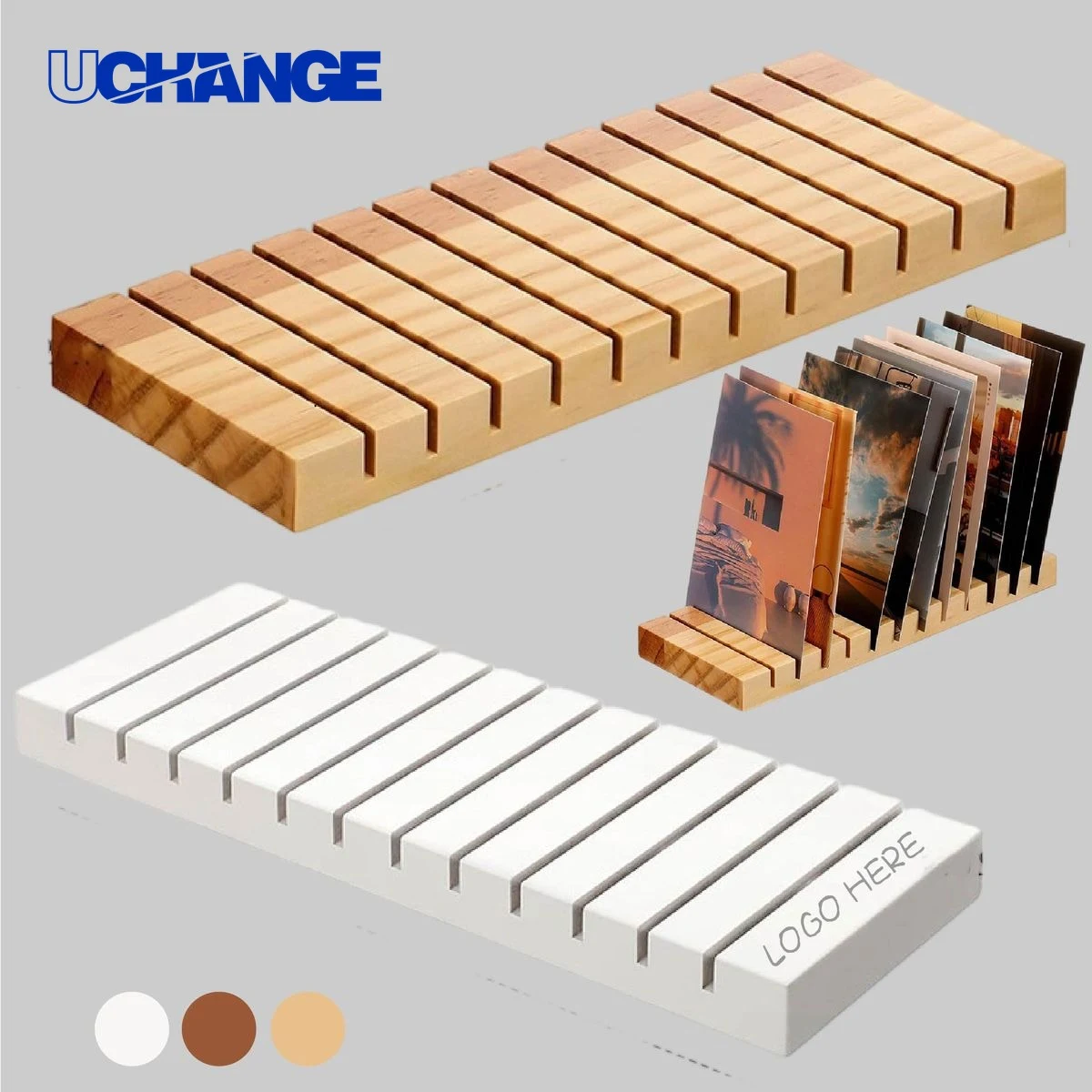 Wooden Playing Card Holder Organizer 1