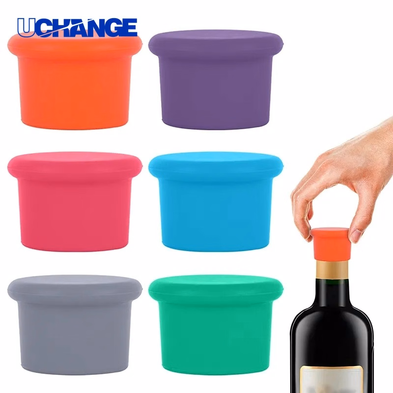 Silicone Bottle Stopper for Home Wine Storage & Bar Use