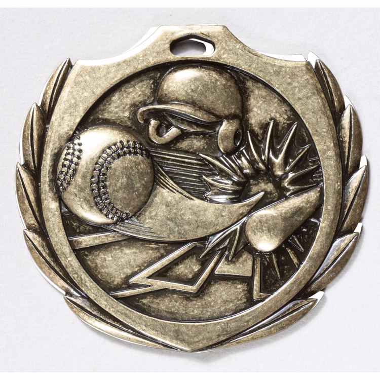 Baseball Burst Medal 2 1/4"
