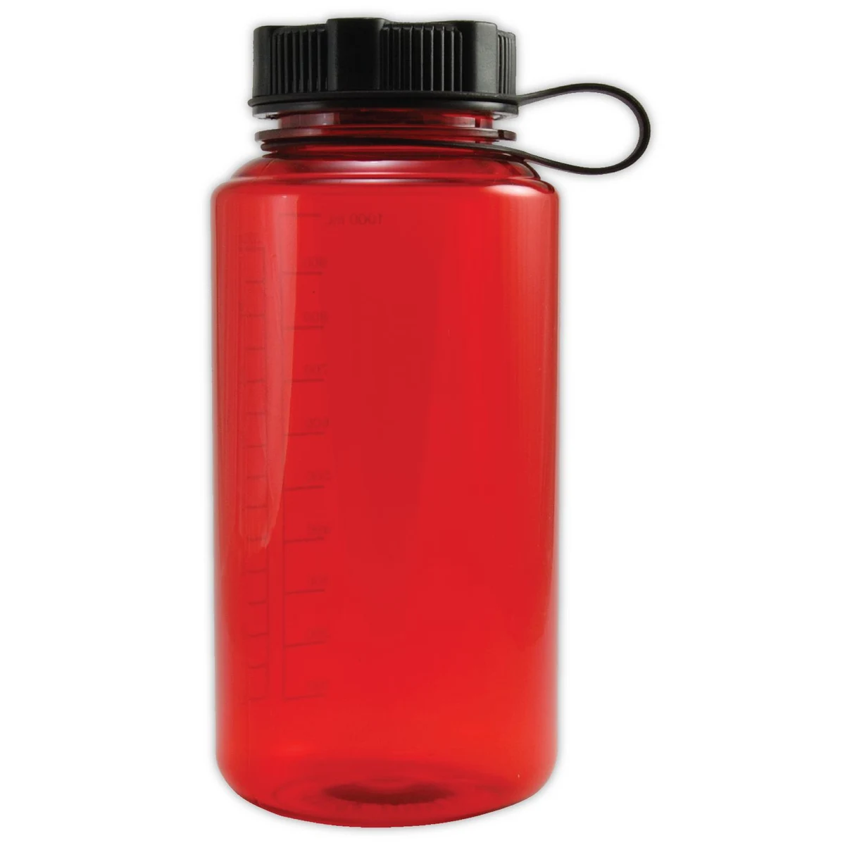 32 oz. BPA free Plastic Water Bottle w/ Tethered lid 1