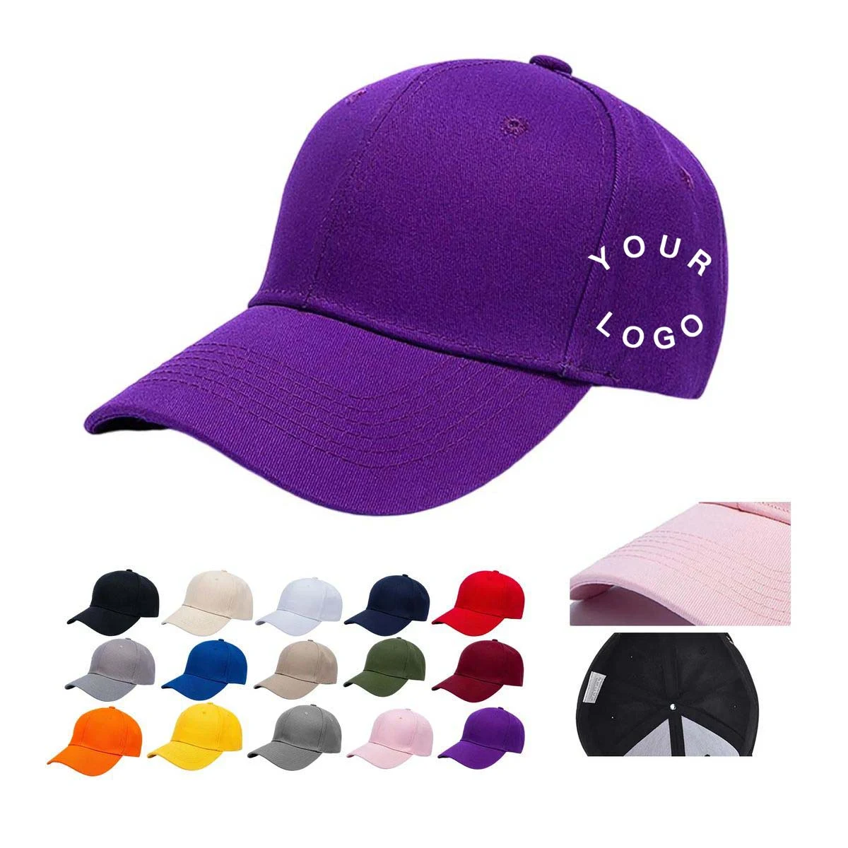 Cotton Polyester Sport Cap with Adjustable Strap 1