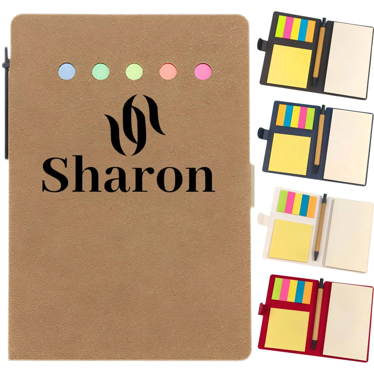 Multifunctional Sticky Note Memo Pad Set w/ Pen 1