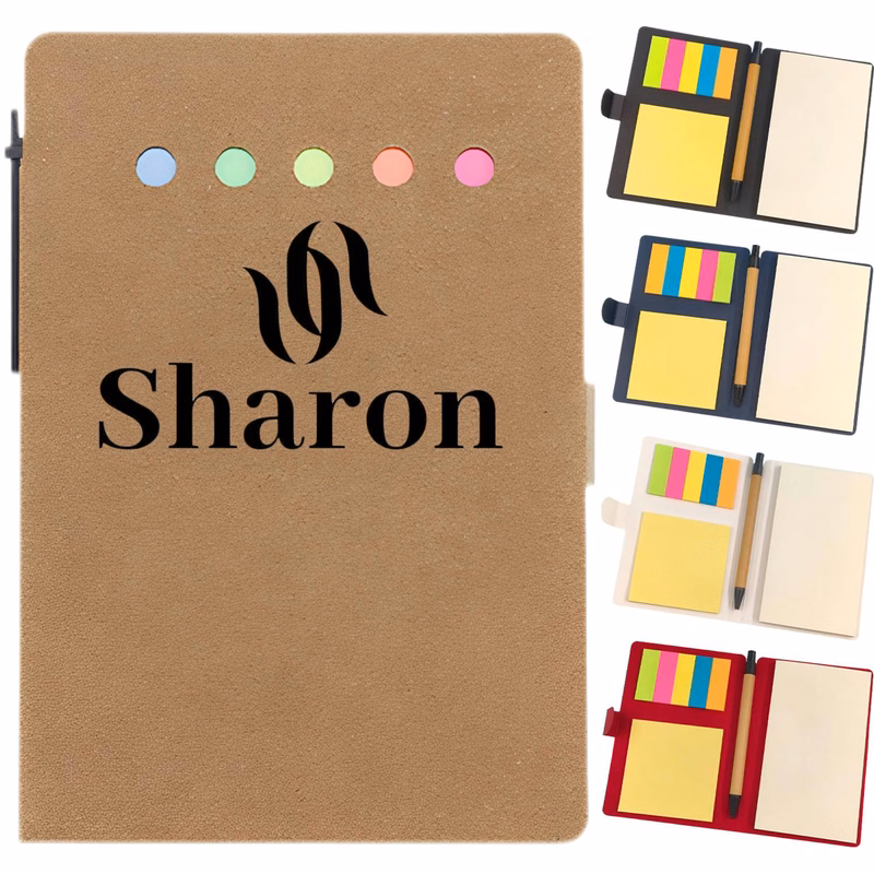 Multifunctional Sticky Note Memo Pad Set w/ Pen