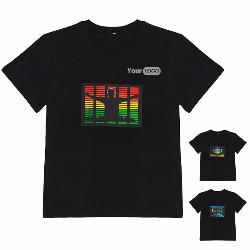 Cotton Electric Music Bounce Di Luminous Short Sleeve