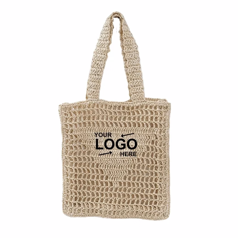 Knitted Woven Beach Tote Bag