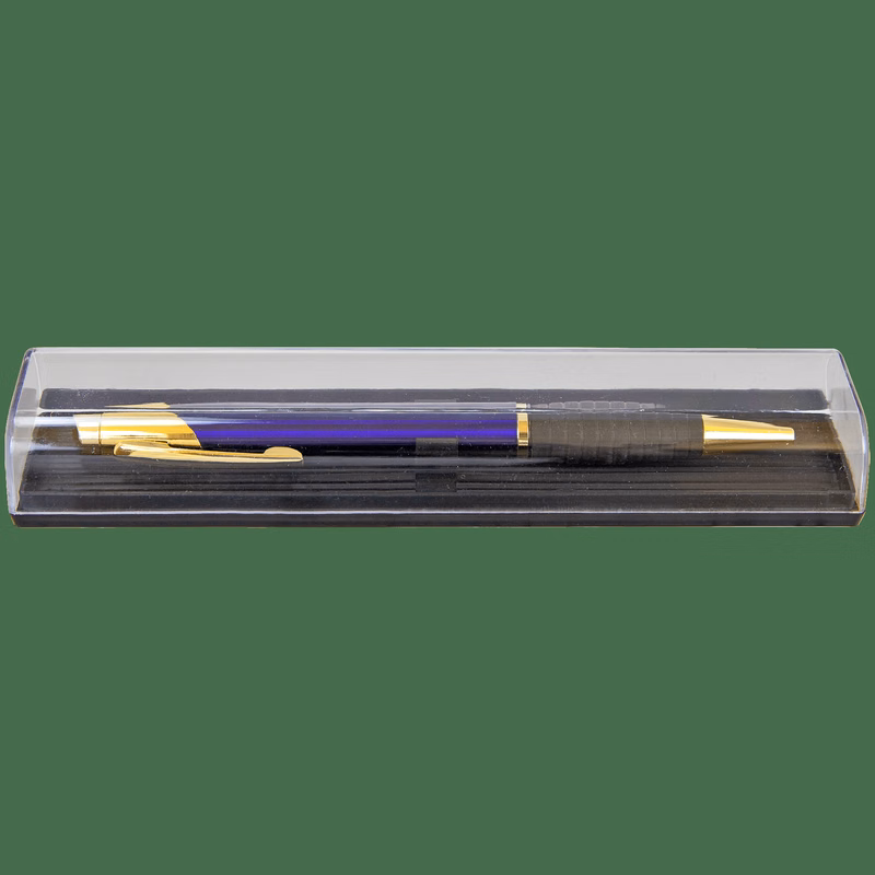 6 1/4" x 1 1/4" Black Narrow Plastic Case (Case Only, Pen Not Included)