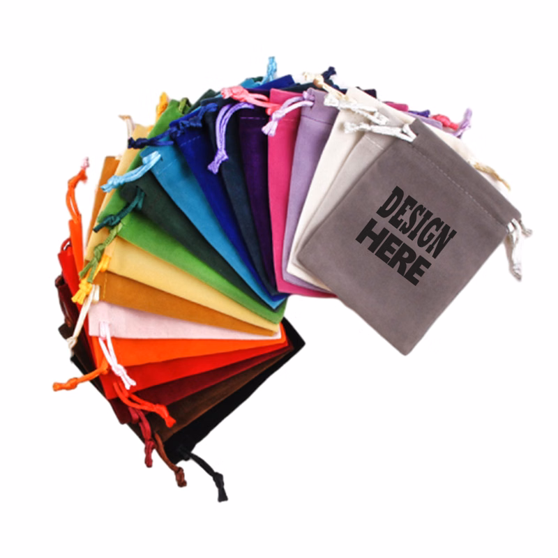 Customizable Velvet Drawstring Jewelry Bag