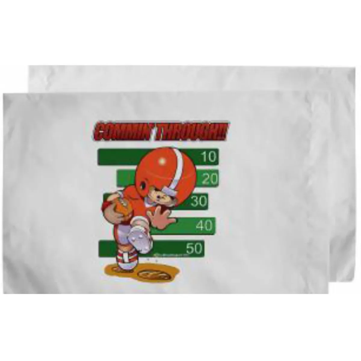 Sublimated Half Bleed Poplin White Pillowcase, 33x21 1