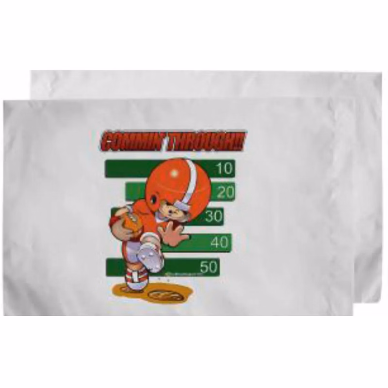 Sublimated Half Bleed Poplin White Pillowcase, 33x21