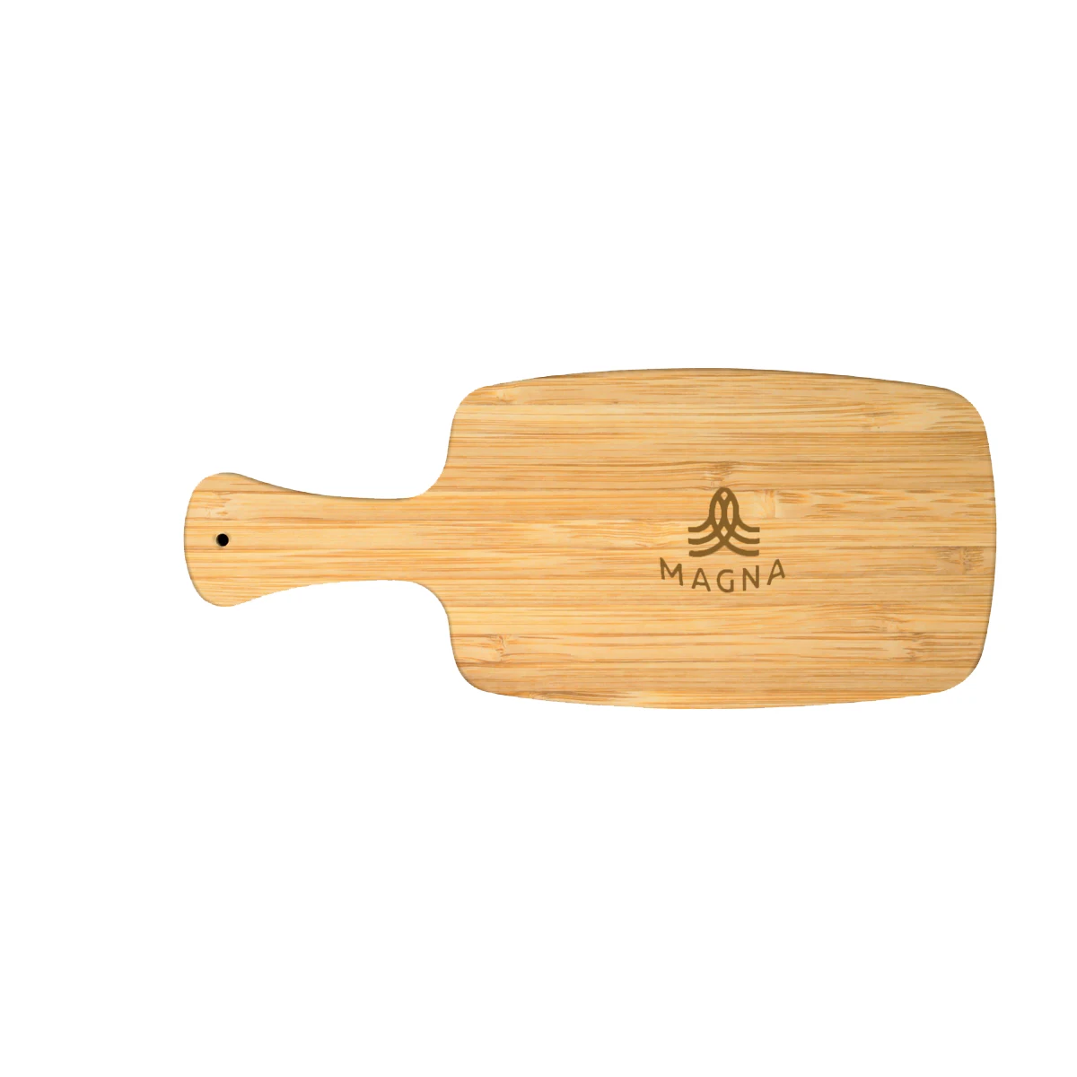 14.5" Rounded Corner Paddle Bamboo Cutting Board 1