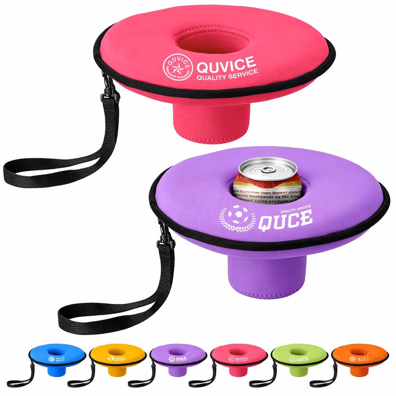Swimming Pool Floating Drink Bottle Sleeve Neoprene Beer Cola Cup Cover