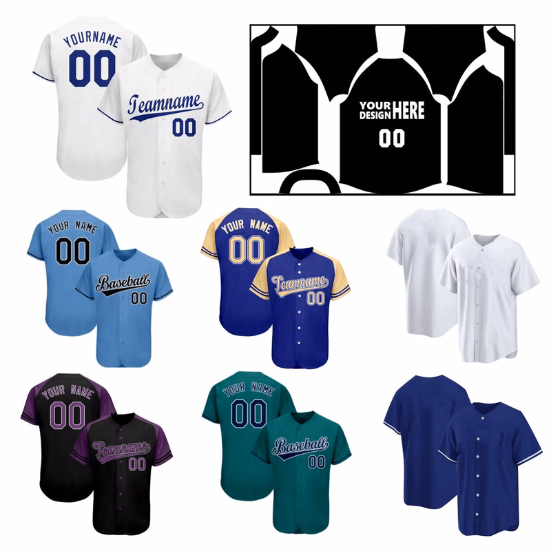 Summer Short-Sleeved Baseball Shirt
