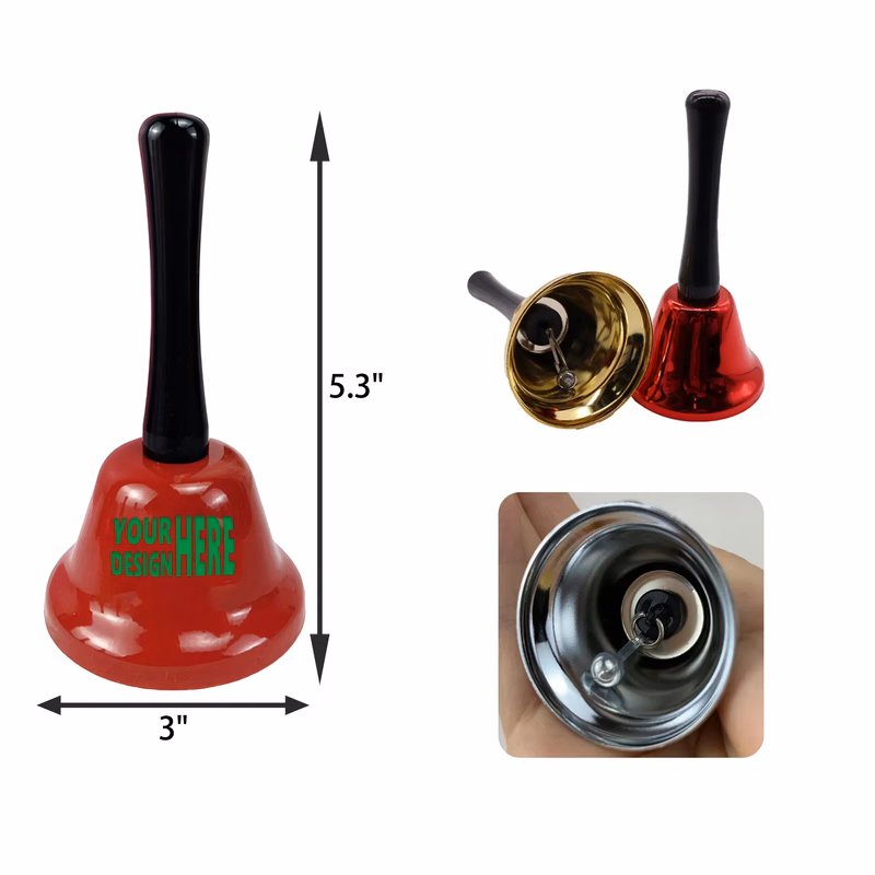 MOQ 50 PCS Christmas Hand Bell