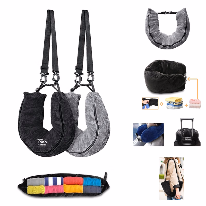 Multifunctional Fillable Luggage Neck Pillow