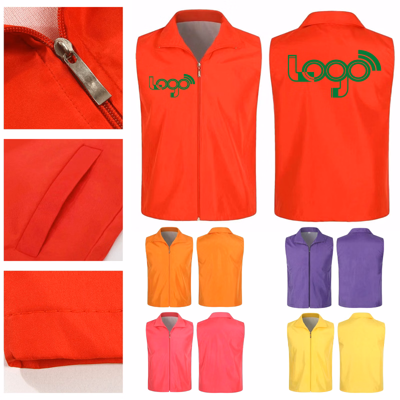 Durable Volunteer Vest with Heart Logo Design