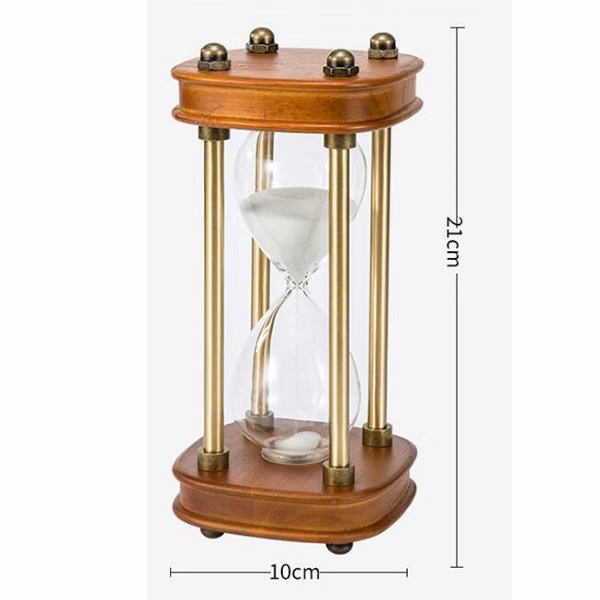 Square Wood Time Hourglass Timer 15 Minute