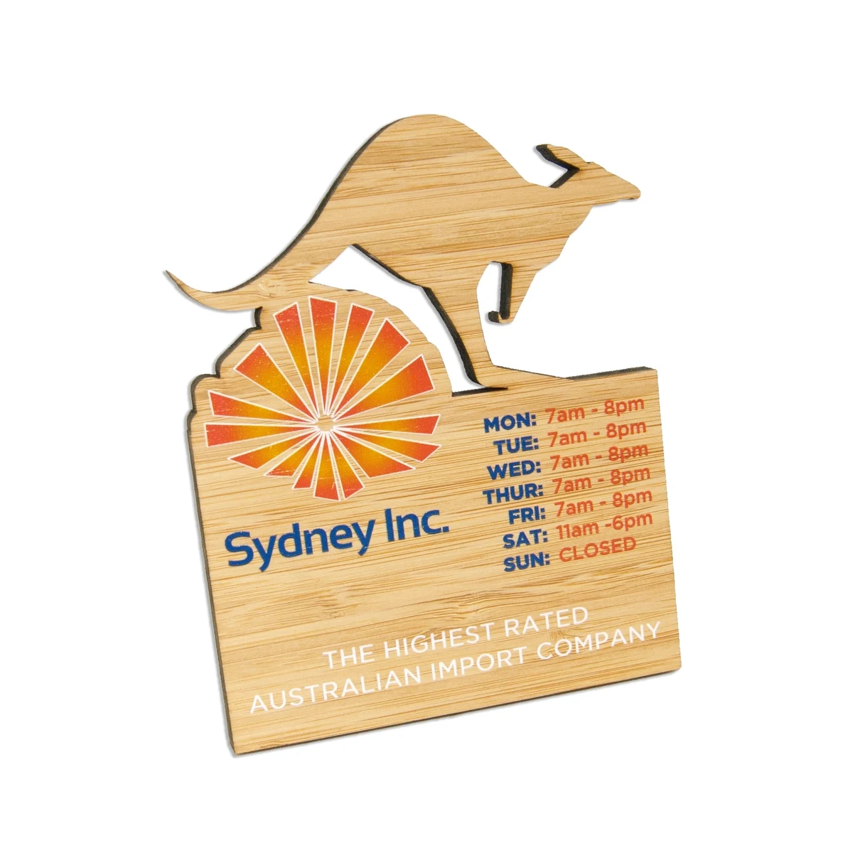 Ultra Vivid Bamboo Desk Signs 1
