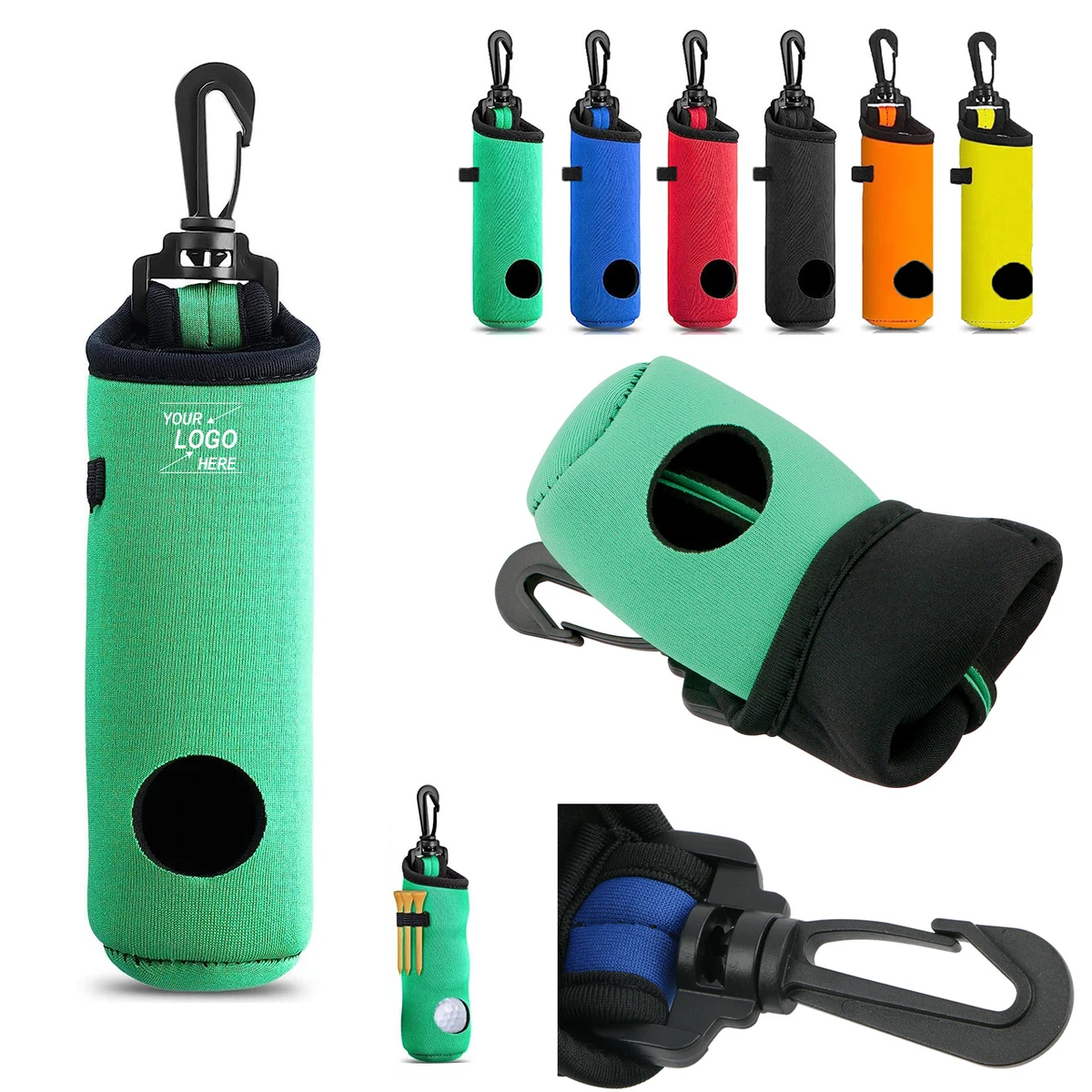 Golf Tee and Ball Holder Bag - Portable and Easy to Carry 1