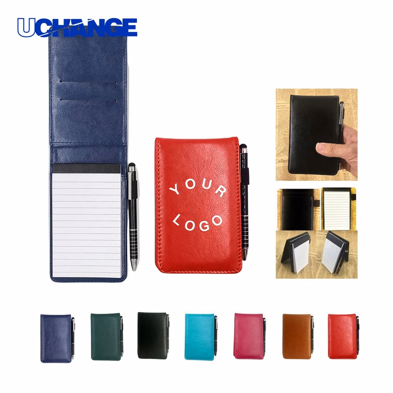 A7 Polyester Notebook Journal with Card Storage Pocket Size