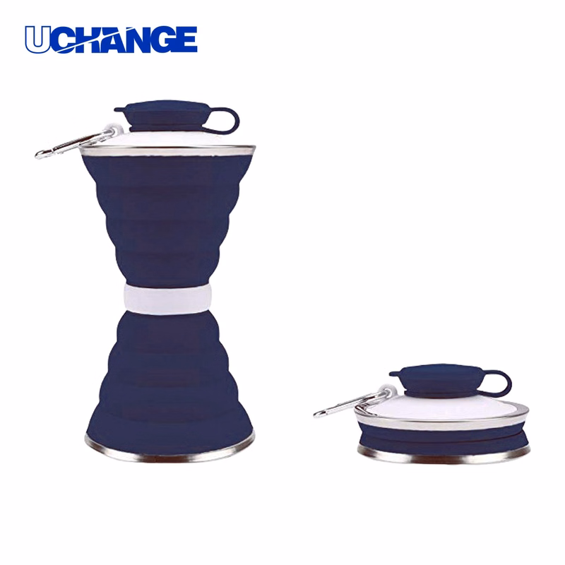 Silicone Collapsible Water Cup Container (17Oz)