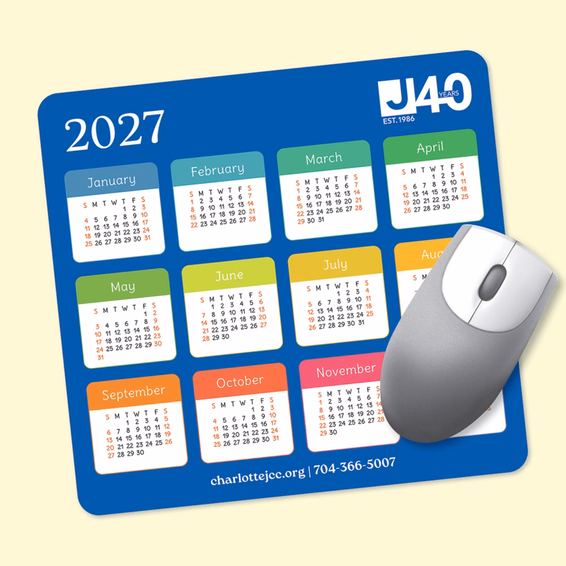 Origin'L Fabric 7.5"x8"x1/16" Calendar MousePad