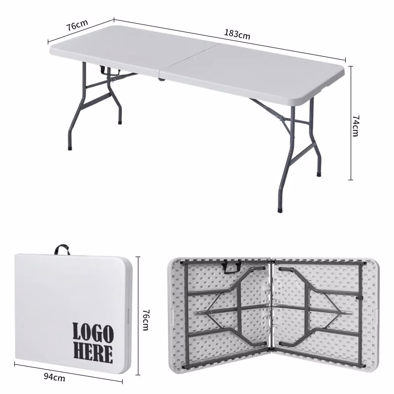 6ft Folding Banquet Table with Handle