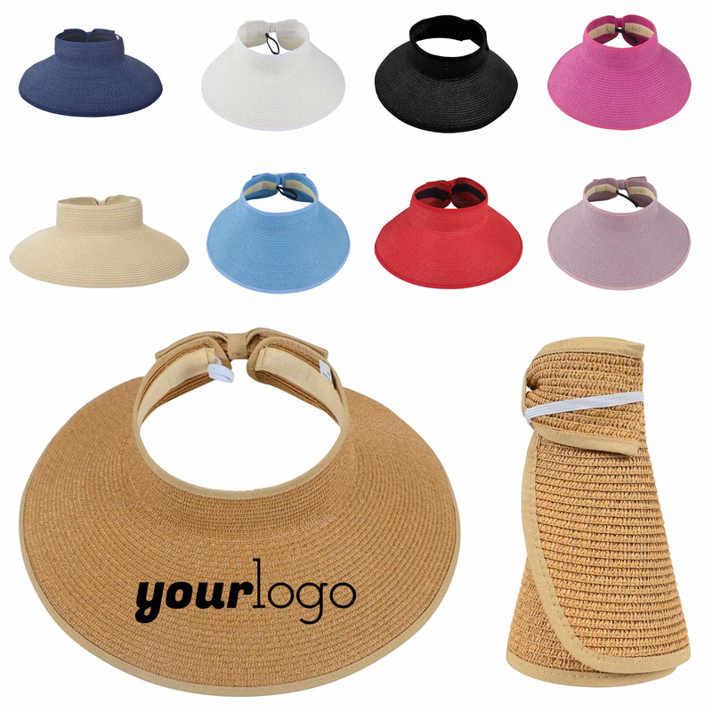 Straw Visor Large Brim Sun Hat