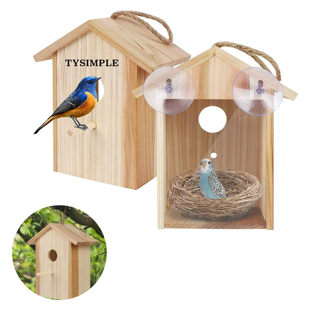 Bird House With Window 1
