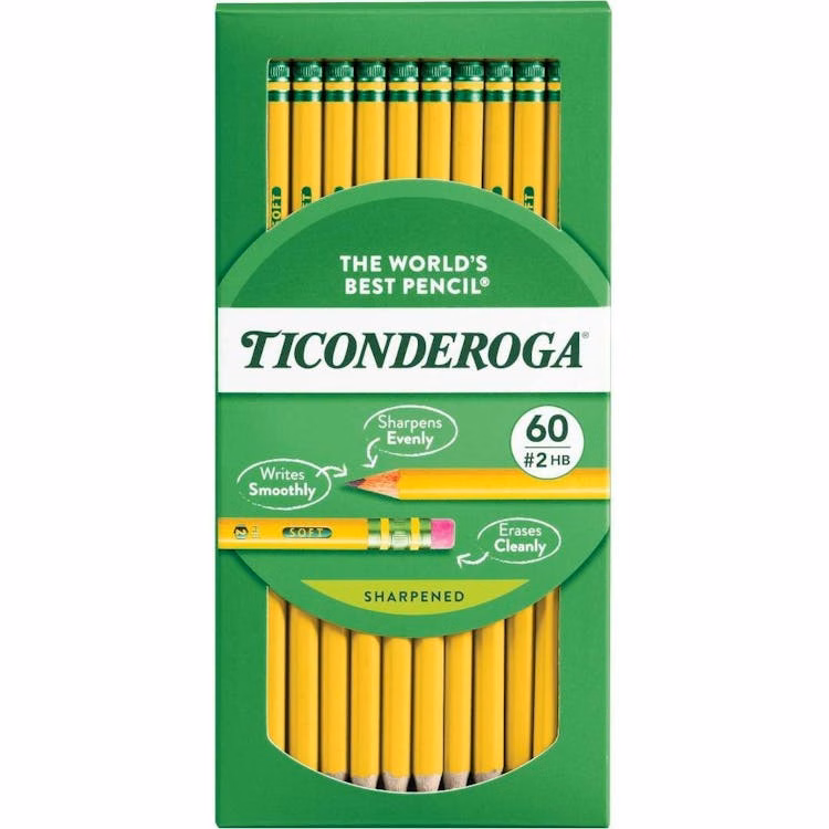 Ticonderoga #2 Yellow Wood Pencils - 240 Pack