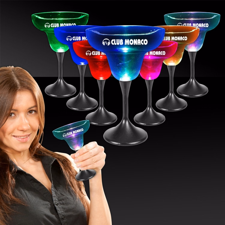 10 oz. Lighted LED Margarita Glass