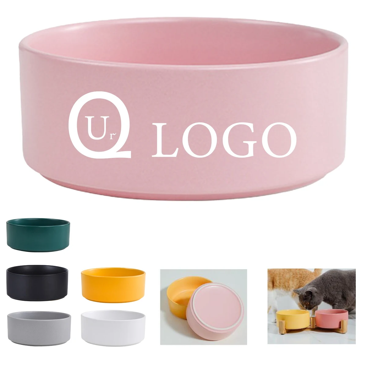8.45 Oz Ceramic Pet Bowl 1