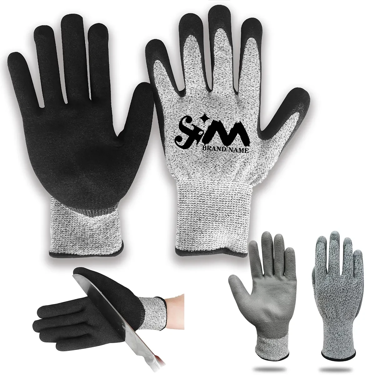 PU Nitrile Coated Cut-Resistant Kitchen Home Work Gloves 1